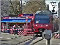 SZU Uetlibergbahn Be 510 in Friesenberg. (09.01.2020)