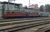 BLS 191 steht mit ein Lokzug am 2 Januar 2020 in Spiez. 