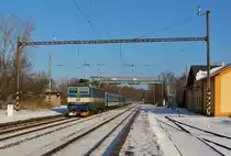 362 122-4 mit (R 612 Svatava)am 18.01.17 in Nebanice.