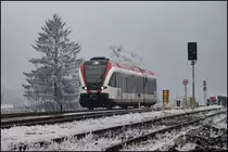 Ein wenig Winter im Bahnhof Deutschlandsberg. 
14.01.2020