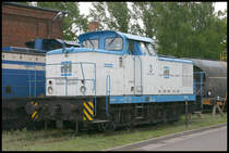 Diese ehemalige V 60 der DR traf ich am 17.5.2007 bei der Hafenbahn Magdeburg als Lok 3 an.
