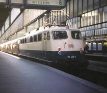  B�gelfalte  mit RE nach Heidelberg am 09.02.2000 im Stuttgarter Hbf.