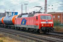 WRS 120 145-8 mit Kessel in Hilden, am 18.01.2020.