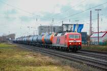 WRS 120 145-8 mit Kessel in Hilden, am 18.01.2020.