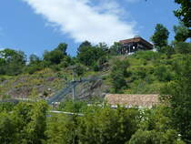 Die Seilbahn im Zoo von Prag am 08.06.2019.