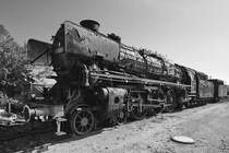  Der Lack is ab  - die Dampflokomotive 01 1081 macht leider einen traurigen Eindruck. (Eisenbahnmuseum Heilbronn, September 2019)