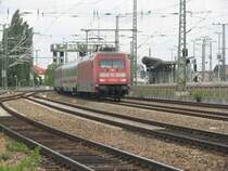 101 030-5 ist mit einem EC kurz vor dem Dresdner-HBF.07.07.07. 