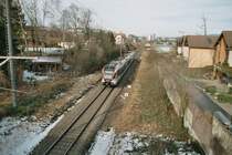 Die RABe 520 auf der Strecke Cham - Rotkreuz