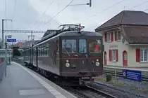Regionalverkehr Bern-Solothurn/RBS.
Impressionen der Sonderfahrt vom 29. Januar 2020 mit dem historischen Zug bestehend aus dem CFe 4/4 11 und dem Bre 4/4 1.
Foto Walter Ruetsch