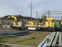 SBB Krani 2 XTms 40 85 9588 342-7 in Winterthur Grüze Unterwerk Fahrleitungsdienst am 30.01.2020