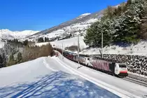 189 904 + 189 918 mit GAG 48867 am 06.02.2020 bei Mühlbachl.