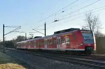 Nahaufnahme des 425 016-3 in Steinsfurt. 7.2.2020 