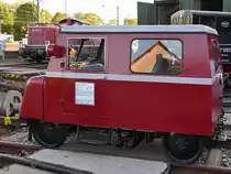 Diese betriebsbereite Bahnmeistereidraisine Klv 12-4973 wurde 1962 hergestellt. (Eisenbahnmuseum Darmstadt-Kranichstein, September 2019)