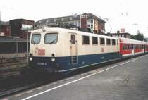 141 296 bereit zur Fahrt Rheine-M�nster-Hamm,und das ganze am 19.8.03 in M�nster.