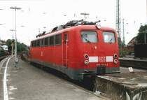 110 244 steht am Prellbock in M�nster abgestellt.19.8.03.