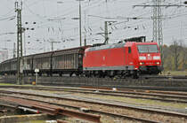 DB Lok 185 090-8 durchfährt den badischen Bahnhof. Die Aufnahme stammt vom 24.11.2019.