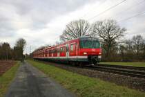 Überführungsfahrt von S-Bahn München 420 981-3 am 14.02.20 in Maintal Ost 