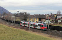 ÖBB 4024 078 // Aufgenommen zwischen Kuchl und Golling-Abtenau. // 31. Januar 2020
