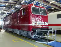 DB Museum 243 002-3 am 31.08.2019 beim Tag der offenen Tür im DB Werk Dessau.