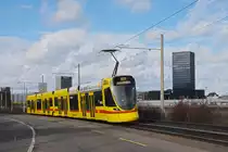 Be 6/10 Tango 167, auf der Linie 10, fährt zur Haltestelle M-Parc. Die Aufnahme stammt vom 28.01.2020.