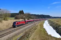 1116 243 mit einem RJ am 22.03.2018 bei Pöndorf.