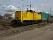 Am 28.2.2014 konnte ich die 203 302-5 von DB-Netz in Waiblingen Fotografieren 