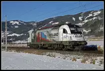 1216 955 als Lokzug bei St. Georgen ob Judenburg am 7.02.2020.