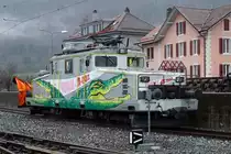 TRAVYS/Yverdon-Ste-Croix Bahn.
Regenimpressionen von Yverdon-les-Bains und Baulmes verewigt am 5. März 2020.
Foto: Walter Ruetsch 