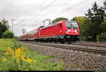 147 010-3 von DB Regio Baden-Württemberg als RB 1???? von Osterburken nach Stuttgart Hbf fährt in Asperg auf der Bahnstrecke Stuttgart–Würzburg (Frankenbahn | KBS 780).
[26.9.2019 | 17:04 Uhr]