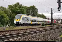 8442 811 und 8442 306 (Bombardier Talent 2) der Abellio Rail Baden-Württemberg GmbH als RB 19524 (RB17a) von Stuttgart Hbf nach Pforzheim Hbf bzw. RE 19624 (RE17b) nach Heidelberg Hbf fahren in Asperg auf der Bahnstrecke Stuttgart–Würzburg (Frankenbahn | KBS 780).
[26.9.2019 | 17:06 Uhr]
