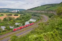 RE 4603 (Frankfurt (Main) Hbf - Bamberg) bei Himmelstadt, 01.08.2019