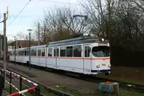 RNV Düwag Hängerzug 1018+1058 am 01.03.20 in Mannheim bei einer Sonderfahrt