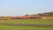 642 188+xxx als RE Heilbronn-Crailsheim am 04.04.2020 kurz vor Öhringen. 