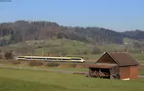 3442 210 als RE 17520 (Schwäbisch Hall Hessental-Stuttgart Hbf) bei Fornsbach 2.4.20