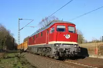 232 356 beförderte am 23.3.2020 einen der ersten Aushubszüge aus Hamburg nach Stolberg, die Aufnahme entstand in der Nähe von Haltern am see