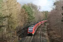 DB Regio 430 146 + 430 xxx + 430 xxx // Aufgenommen zwischen Frankfurt am Main Stadion und Frankfurt am Main Flughafen Regionalbahnhof auf der alten Strecke. // 13. Juni 2016