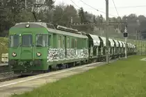 Schüttgutwagen BDe 576 056-6 / Makies AG Gettnau in Richtung Sins/AG.
Mühlau am 09.04.2020