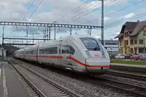 ICE 4 5 812 031-4 durchfährt den Bahnhof Rupperswil. Die Aufnahme stammt vom 13.03.2020.