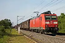 Am Nachmittag des 24.05.2019 fuhr die 185 094-0 mit einem leerem  Redbull -Zug nach Buchs, als sie südlich vom Haltepunkt Buggingen über die KBS 703 durchs Markgräflerland in Richtung Basel.