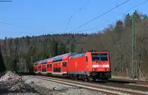 146 214-2 mit dem RE 4729 (Karlsruhe Hbf-Konstanz) in Hattingen 4.4.20