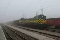 Am 16.2.2017 fahren die M44 301 und 306 mit dem VG71453 aus Wulkaprodersdorf in Richtung Müllendorf aus.
