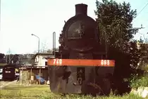 1984, steam locomotive 740.063 sits at Roma Trastevere depot, on next february 1985 it was demolished ( see my photo in the database ).