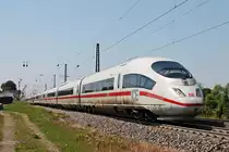Durchfahrt am Morgen des 25.05.2019 von 403 059-9  Leverkusen  zusammen mit 406 585-0 (4685)  Schwäbisch Hall  über die Rheintalbahn durch den bahnhof von Heitersheim in Richtung Freiburg (Breisgau).