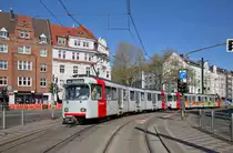 Düsseldorf 3217 + 3233, Belsenplatz, 11.04.2020.
