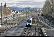 3442 215 (Bombardier Talent 2) von DB Regio Baden-Württemberg als RB 17516 (RB19) von Gaildorf West nach Stuttgart Hbf erreicht den Bahnhof Backnang auf Gleis 3.
Aufgenommen von der östlichen Fußgängerbrücke.
[11.3.2020 | 9:07 Uhr]