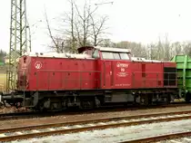 17. März 2010, Im Bahnhof Hochstadt-Marktzeuln steht Lok PBSV 19. Lokgeschichte: 1971   Auslieferung an DR als 110 324. 30.07.1980 Einbau 1200 PS Motor. 01.01.1981 Umzeichnung in 112 324. 01.01.1992  Umzeichnung in 202 324. 15.08.1998 Ausmusterung in Görlitz, an SFZ - Schienenfahrzeugzentrum Stendal. 01.11.2002 an ALS - ALSTOM Lokomotiven Service GmbH, Stendal. Umbau gemäß Umbaukonzept BR 203.1. 09.02.2007 an PBSV-Verkehrs-GmbH, Magdeburg  19 . (Quelle: v100-online.de)