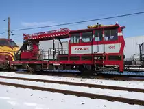 Die Fahrleitungsarbeitsfahrzeug 1062 im Buhe im ein nebengleis - Luxembourg-Howald - 15-03-2013