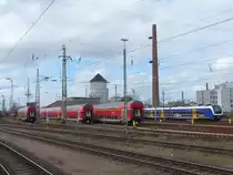 Abgestelltes Regiomaterial am 14.04.2020 in Bremen Hbf.