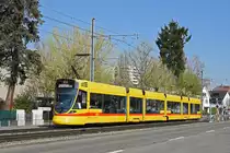 Be 6/10 Tango 181, auf der Linie 10, fährt zur Haltestelle Batteriestrasse. Die Aufnahme stammt vom 07.04.2020.