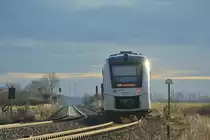 Auf nach Aschersleben! Nachschuss auf 1648 407 bei der Ausfahrt in Frose auf den Weg nach Aschersleben.

Frose 10.01.2020
